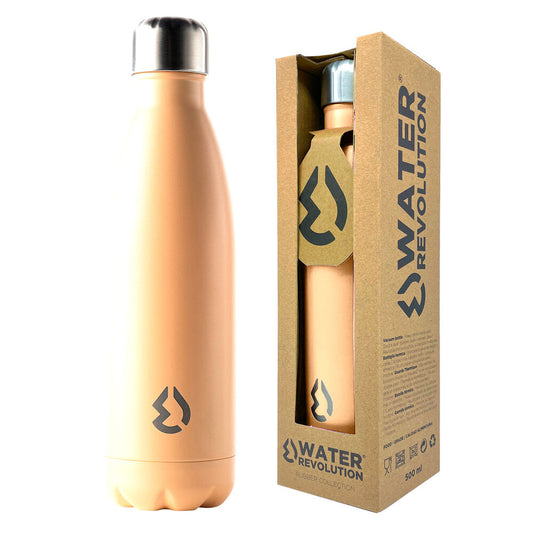 Canteen. Capacity: 500ml. Thermal. Stainless steel. Leak proof. Doble wall vacuum insulated. High resistance. Rustproof. Sweat free. No smell or taste absortion. BPA free. Manteins temperature. 24h cold. 12h hot.