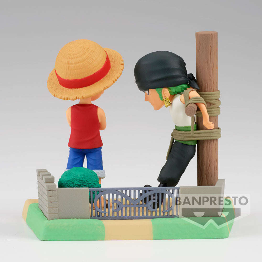 One Piece Log Stories Figur - Monkey D Luffy & Roronoa Zoro 7cm