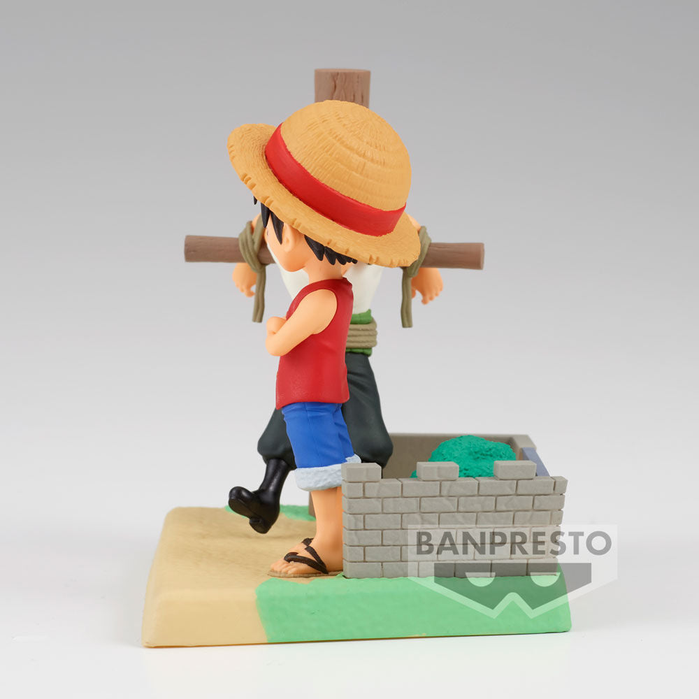 One Piece Log Stories Figur - Monkey D Luffy & Roronoa Zoro 7cm