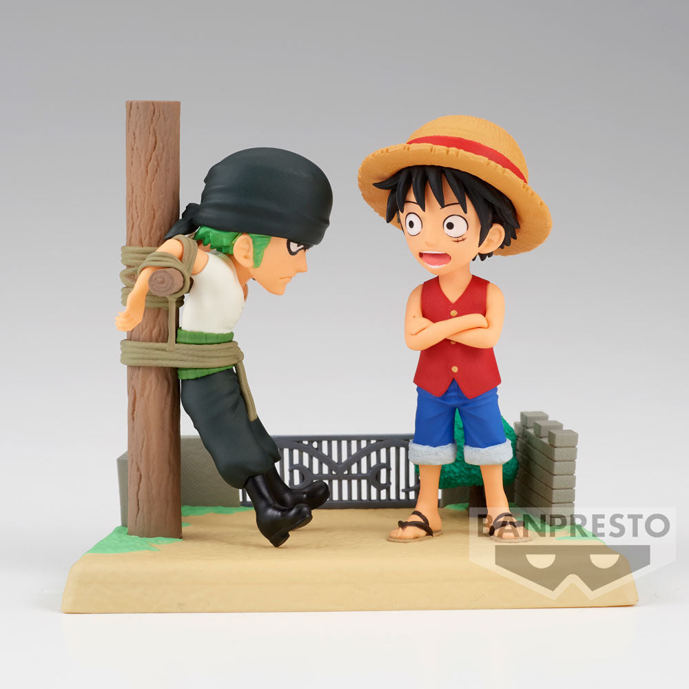 One Piece Log Stories Figur - Monkey D Luffy & Roronoa Zoro 7cm