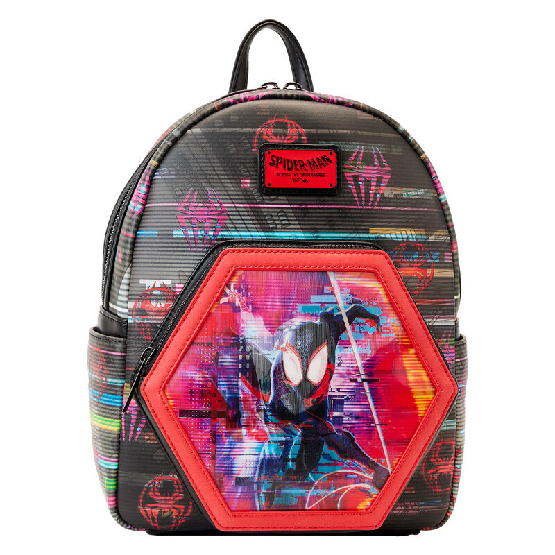Loungefly Marvel Spiderman Across the Spider-Verse Lenticular Ryggsäck 27cm