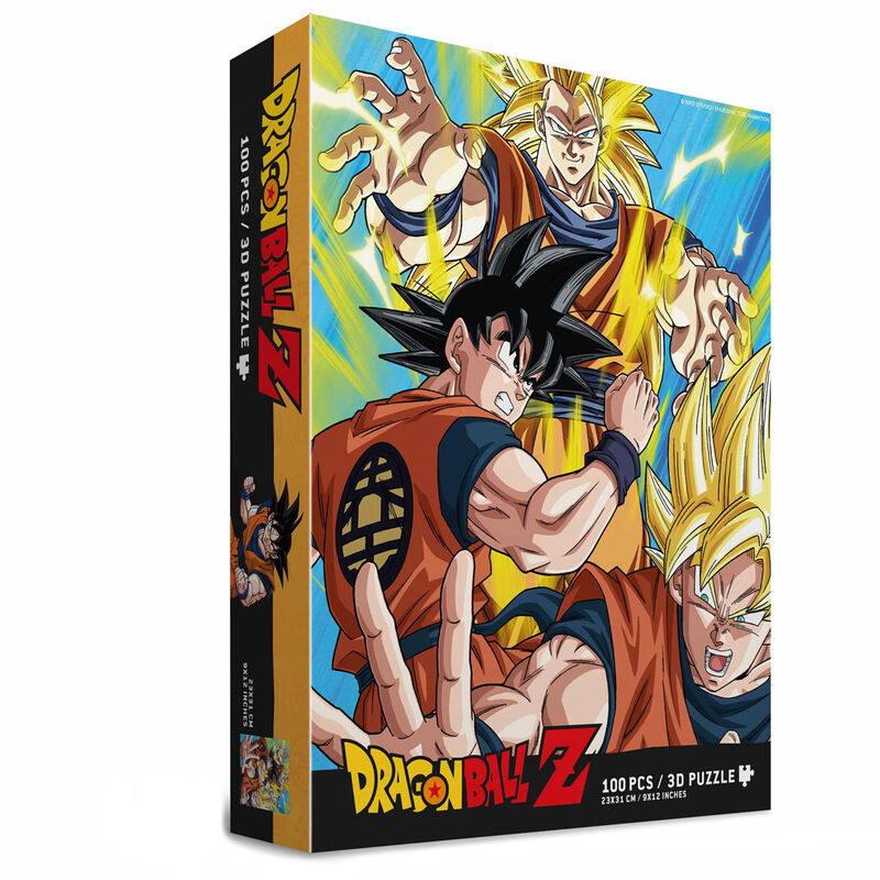Dragon Ball Z Goku Saiyan 3D pussel 100 delar
