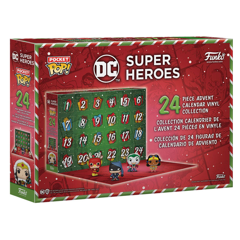 DC Comics Adventskalender med 24 Pocket POP