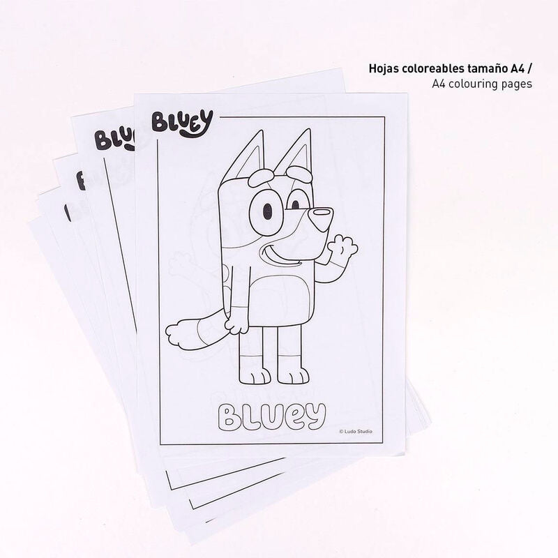 Bluey Målarset med Kontorsmaterial