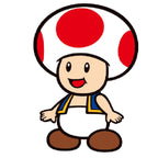 Super Mario Bros Toad 3D Kudde