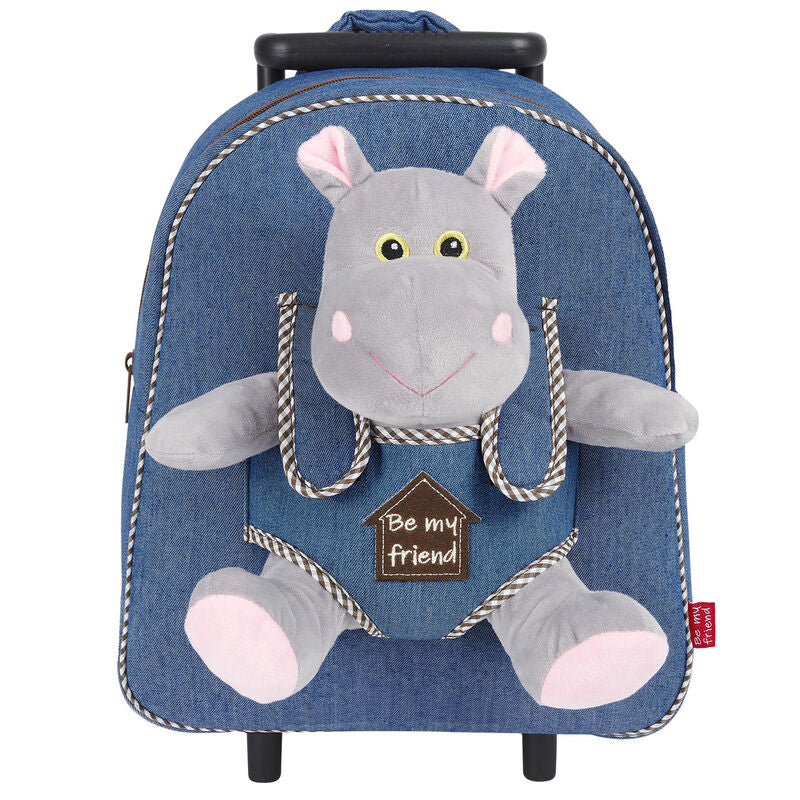 Holly Hypopotamo Trolley med Plyschleksak 38cm