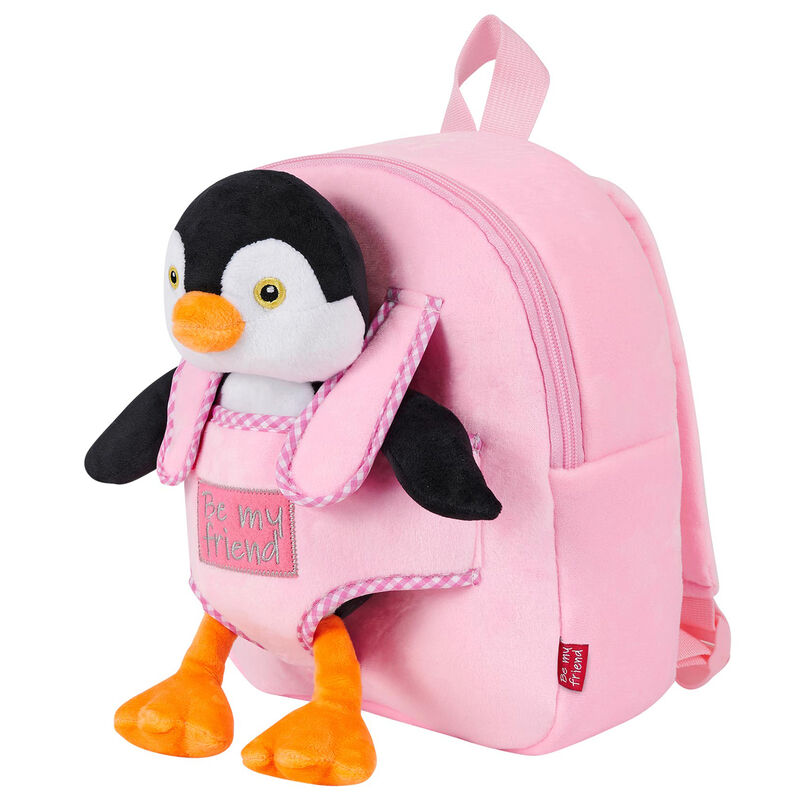 Peggie Penguin Reversible Ryggsäck med Gosedjur 27cm