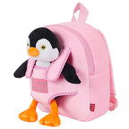 Peggie Penguin Reversible Ryggsäck med Gosedjur 27cm