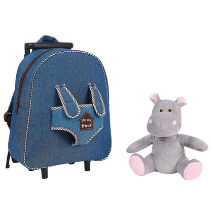 Holly Hypopotamo Trolley med Plyschleksak 38cm