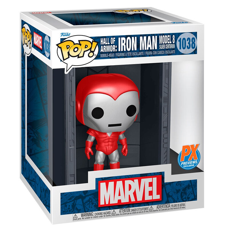 POP Figur Deluxe Marvel Hall of Armor Iron Man Modell 8 Exklusiv