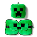 Relaxeazzz Minecraft Creeper Resekudde med Ögonmask
