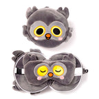 Relaxeazzz Adoramals Winston Owl Reseskydd Med Ögonmask