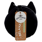 Relaxeazzz Katt Resekudde med Ögonmask