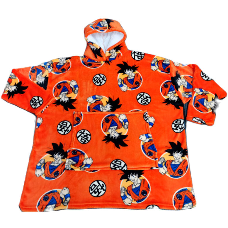 Dragon Ball Oversize Sweatshirt Coat för Vuxna - Korall