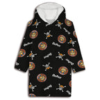One Piece Oversize Sweatshirt Coat för Vuxna i Korall