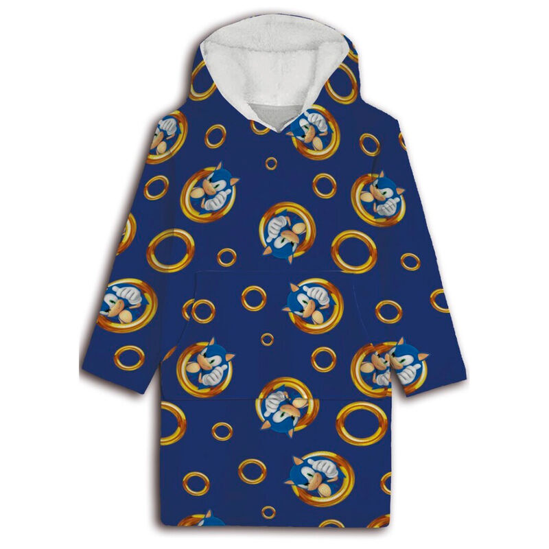 Sonic the Hedgehog Oversize Sweatshirt Coat för Vuxna – Korall