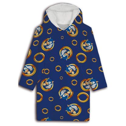 Sonic the Hedgehog Oversize Sweatshirt Coat för Vuxna – Korall