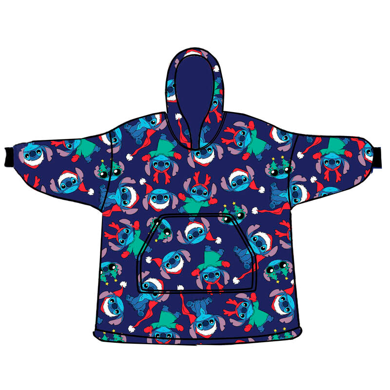 Disney Stitch Oversize Sweatshirt Coat för Vuxna - Korall