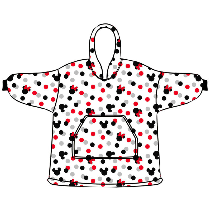 Disney Minnie Oversize Sweatshirt Coat för Vuxna - Korall