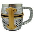 Medieval Knight Silver and Gold Helmet Jug