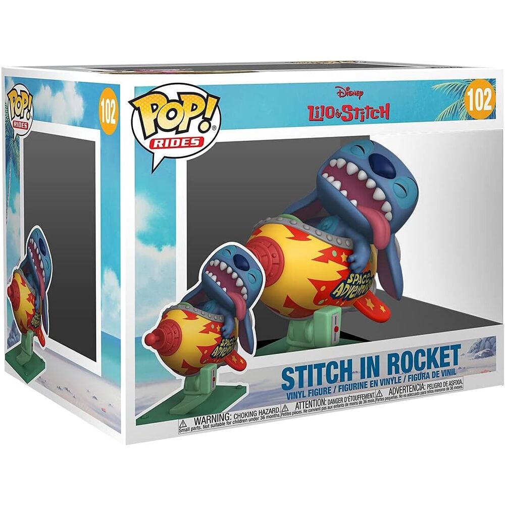 POP figur Rides Super Deluxe Disney Lilo och Stitch - Stitch i Raketen