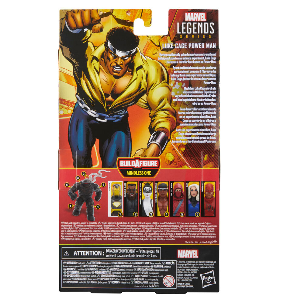 Marvel Legends Series Knights: Luke Cage Power Man Bullseye Figur 15cm