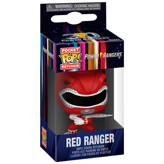 Pocket POP Nyckelring Power Rangers 30-årsjubileum Röd Ranger