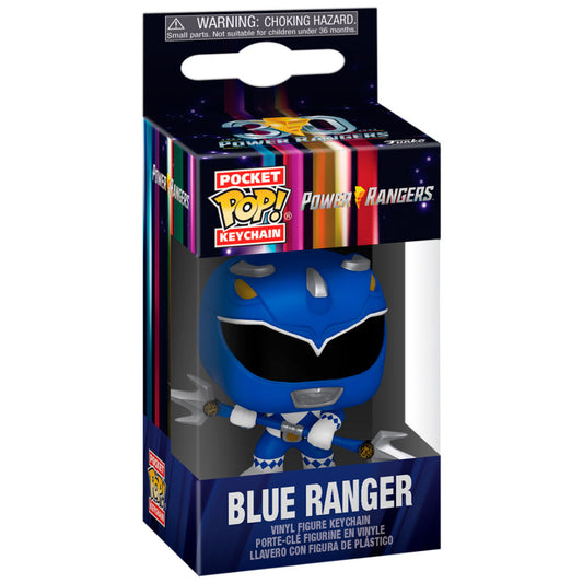 Pocket POP Nyckelring Power Rangers 30-årsjubileum - Blå Ranger
