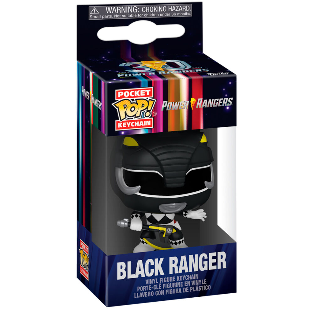 Pocket POP Nyckelring Power Rangers 30-årsjubileum Black Ranger