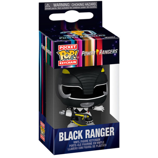 Pocket POP Nyckelring Power Rangers 30-årsjubileum Black Ranger
