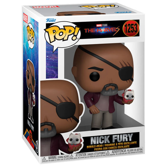 Funko POP Figur Marvel Nick Fury – 9 cm Samlarfigur
