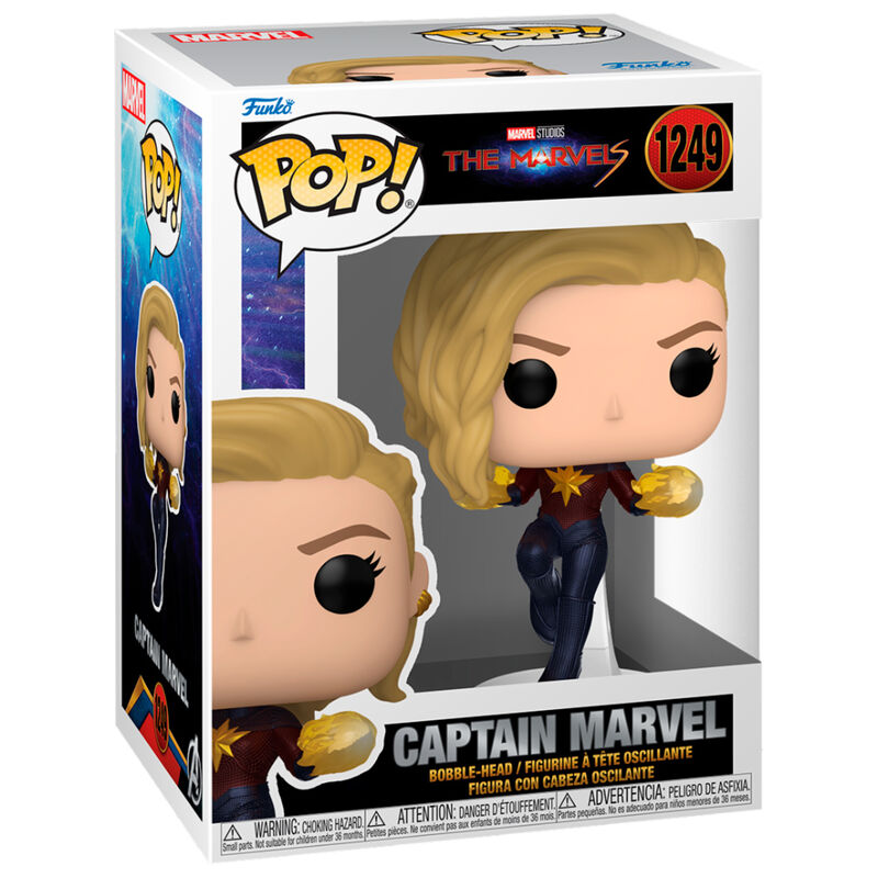 Funko POP Figur Captain Marvel 9cm i Fönsterbox