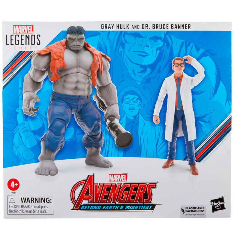 Marvel Avengers Gray Hulk & Dr. Bruce Banner Figures 15cm