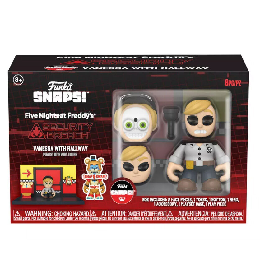 Snaps! Figur av Vanessa från Five Nights at Freddy's med Hallway