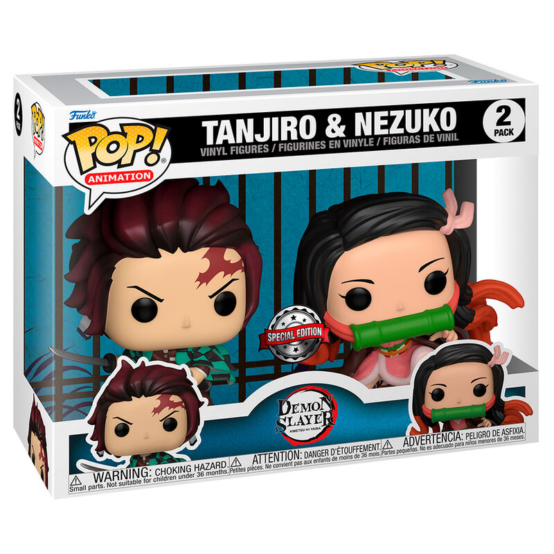 POP pack 2 figurer från Demon Slayer Kimetsu no Yaiba: Tanjiro & Nezuko Exklusiv