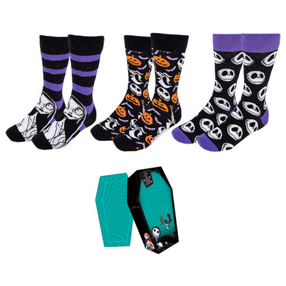 Disney Nightmare Before Christmas 3-pack vuxensockor
