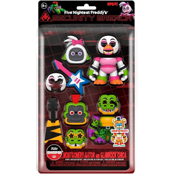 POP pack 2 figurer Five Nights at Freddy's Montgomery Gator och Glamrock Chica