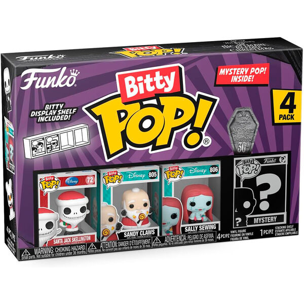 Bitty POP Figuren - Disney Nightmare Before Christmas Santa Jack 4-pack