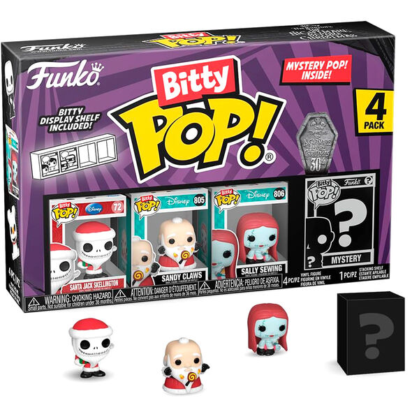 Bitty POP Figuren - Disney Nightmare Before Christmas Santa Jack 4-pack