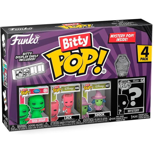 Blister 4 Figurer Bitty POP Disney Nightmare Before Christmas Oogie Boogie