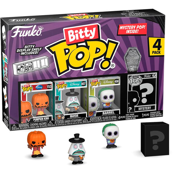 Bitty POP! Disney Nightmare Before Christmas Pumpkin King 4-Pack