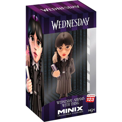 Wednesday - Wednesday och Thing Minix Figur 12cm