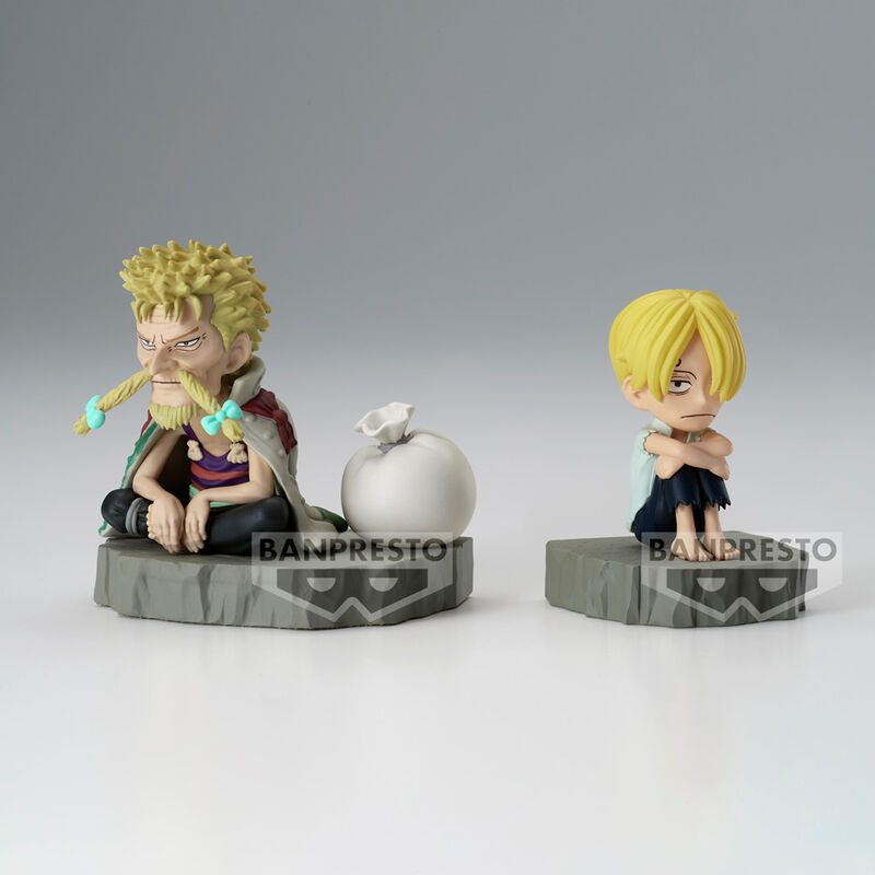 One Piece World Collectable Stories Sanji & Zeff Figur 6cm
