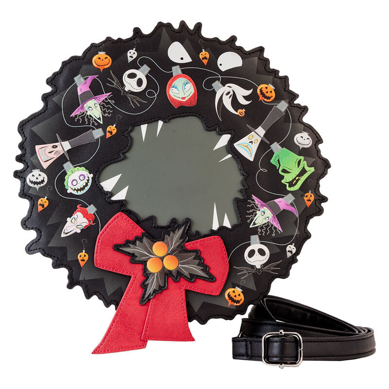 Loungefly Disney Nightmare Before Christmas Wreath Crossbody Bag