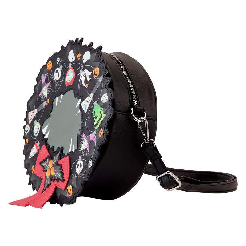 Loungefly Disney Nightmare Before Christmas Wreath Crossbody Bag