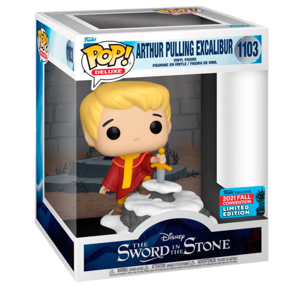 POP Figur Deluxe Disney Svärdet i Stenen Arthur Drar Excalibur