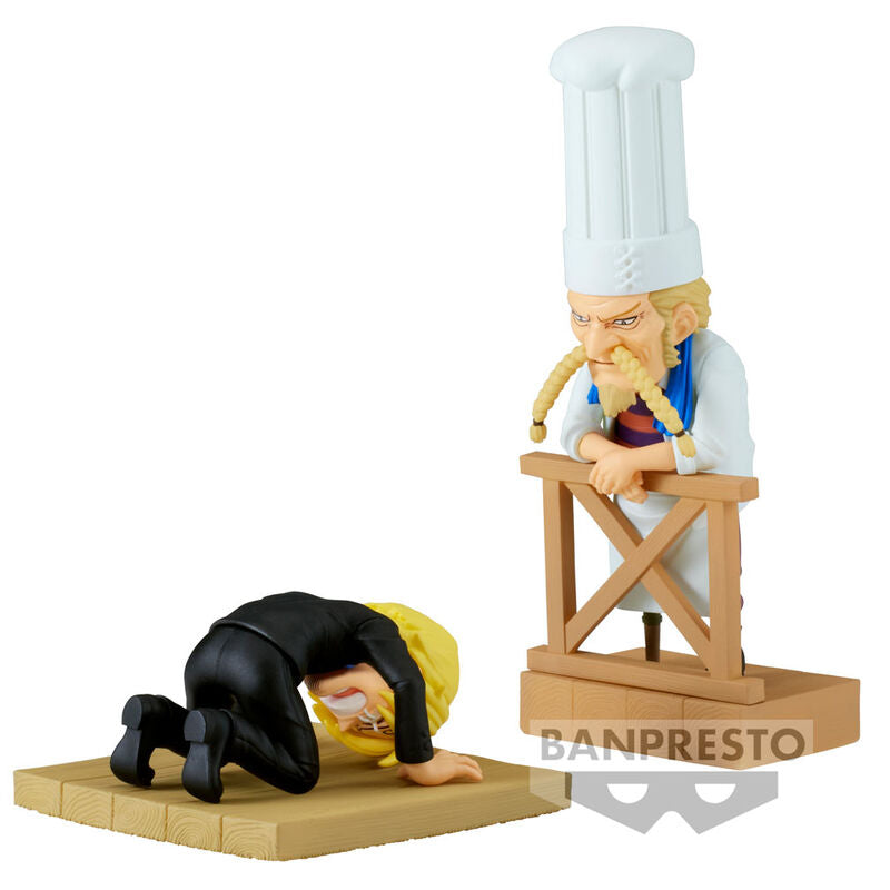 One Piece WCF Log Series Sanji & Zeff Samlarfigur 8 cm