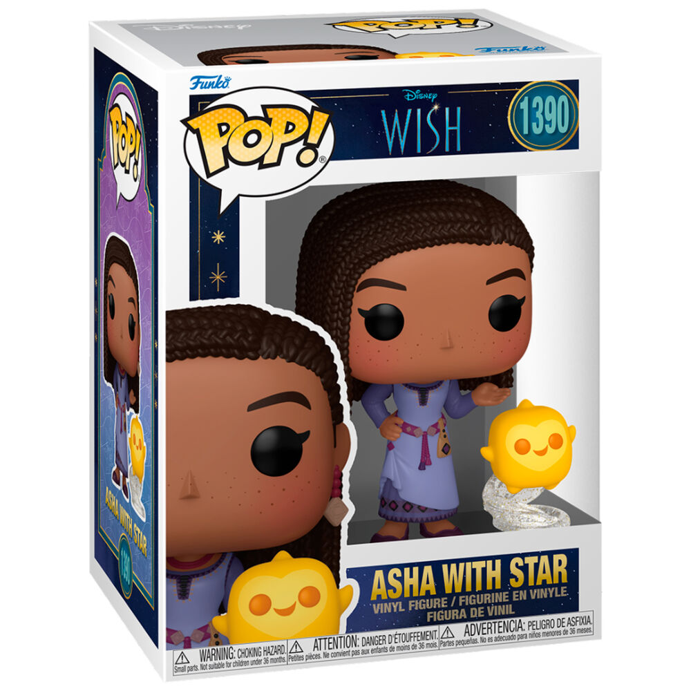 Funko POP Figur Disney Wish Asha med Stjärna - 9cm