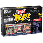 Your favourite Pops! have been shrunk into Bitty Pops! Expand your collection with this assortment of Bitty Pop! figures featuring your most beloved cartoon characters! Each 4-pack comes with one rare or hyper rare mystery Bitty Pop! to complete the series. Bitty Pops! are packaged in hard acrylic cases with detachable bottom lids. Detachable bottom lids double as acrylic bases