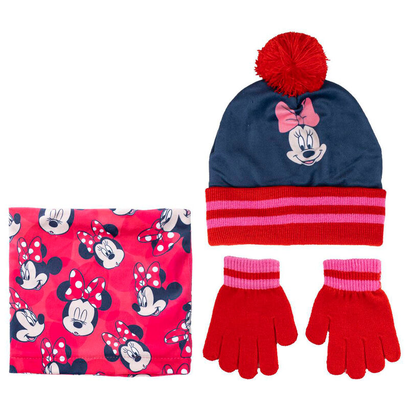 Disney Minnie Snood, Hatt och Vantar Set